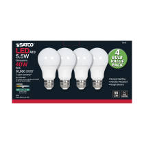 5.5A19/LED/4000K/ND/120V/4PK - S8593
