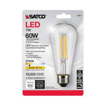 6.5ST19/CL/LED/E26/27K/120V - S8611