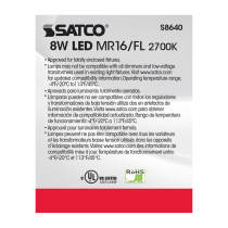 8MR16/LED/40'/27K/90CRI/12V - S8640