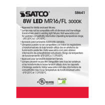 8MR16/LED/40'/30K/90CRI/12V - S8641