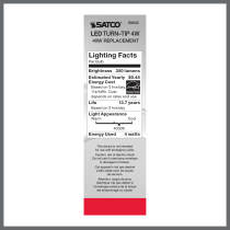 4W CFC/LED/40K/CL/120V - S8840