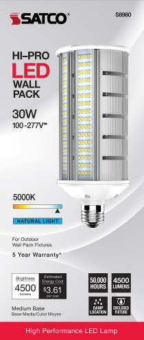 30W/LED/HID/WP/5K/E26/100-277V - S8980