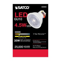 4.5MR16/LED/40'/830/120V/GU10 - S9380