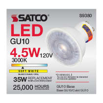 4.5MR16/LED/40'/830/120V/GU10 - S9380