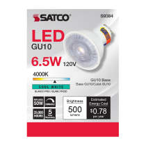 6.5MR16/LED/40'/40K/120V/GU10 - S9384
