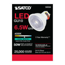6.5MR16/LED/40'/40K/120V/GU10 - S9384