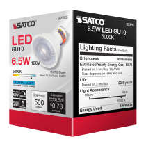 6.5MR16/LED/40'/50K/120V/GU10 - S9385