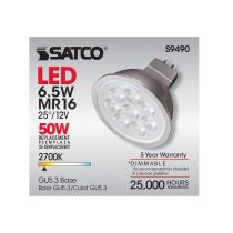 6.5MR16/LED/25'/27K/12V - S9490
