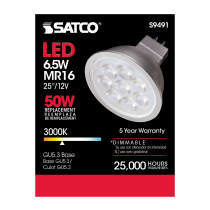 6.5MR16/LED/25'/30K/12V - S9491