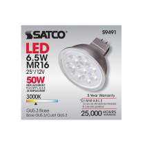 6.5MR16/LED/25'/30K/12V - S9491