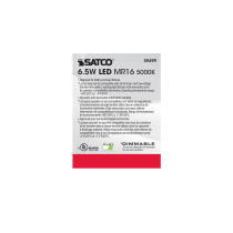 6.5MR16/LED/40'/50K/12V - S9499