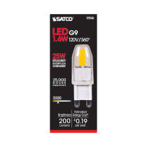 LED 1.6W JCD/G9 120V 3000K - S9546