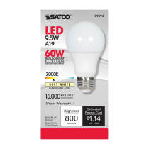 9.5A19/LED/3000K/ND/120V - S9594