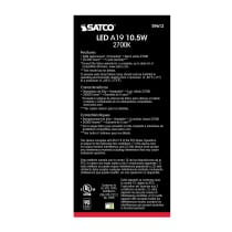 10.5A19/OMNI/LED/27K/90CRI - S9612