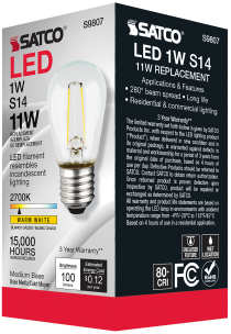1WS14/LED/CL/27K/120V/ND - S9807
