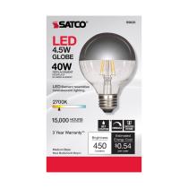 4.5G25/SLV/LED/E26/27K/120V - S9828