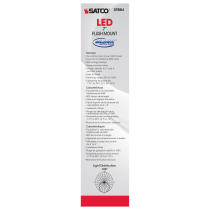 12W/LED/7"FLUSH/3K/PN/SL - S9884