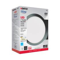 12W/LED/7"FLUSH/3K/PN/SL - S9884