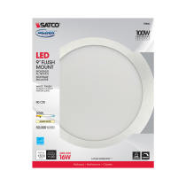 16W/LED/9"FLUSH/3K/WH/SL - S9886