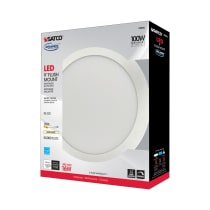 16W/LED/9"FLUSH/3K/WH/SL - S9886