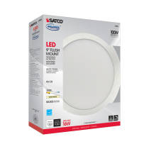 16W/LED/9"FLUSH/3K/WH/SL - S9886