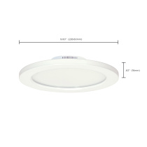 16W/LED/9"FLUSH/3K/WH/SL - S9886