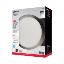 16W/LED/9"FLUSH/3K/BN/SL - S9887