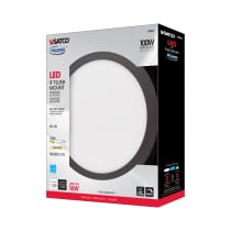 16W/LED/9"FLUSH/3K/BRZ/SL - S9889