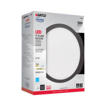 16W/LED/9"FLUSH/3K/BRZ/SL - S9889