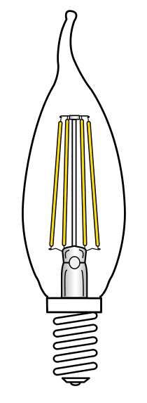 3.5W CFC/LED/27K/CL/120V - S9923