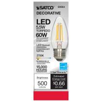 5.5W ETC/LED/27K/CL/120V - S9964