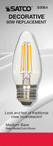 5.5W ETC/LED/27K/CL/120V - S9964