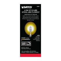 4.5ST19/SPIRAL/LED/AMB/120V - S9967