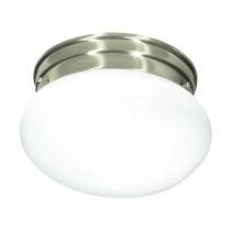 1 LIGHT 8" MUSHROOM FLUSH - SF76-601