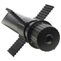 2" PVC MOUNT POST W/BLACK CAP - SF76-643