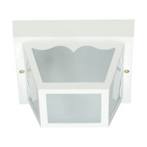 1 LIGHT 8" CARPORT FLUSH MOUNT - SF77-835