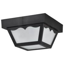 1 LIGHT 8" POLY CARPORT FLUSH - SF77-863