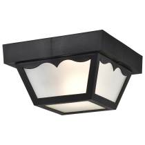 1 LIGHT 8" POLY CARPORT FLUSH - SF77-863