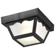 1 LIGHT 8" POLY CARPORT FLUSH - SF77-863