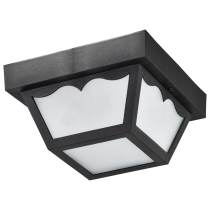 1 LIGHT 8" POLY CARPORT FLUSH - SF77-863