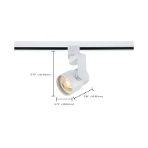12W LED TRACK HEAD ANGLE ARM - TH423