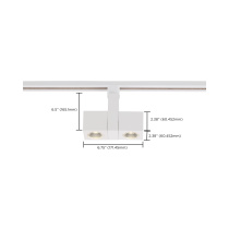 24W LED SQUARE DUAL TRACK HEAD - TH486
