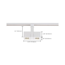 24W LED SQUARE DUAL TRACK HEAD - TH487