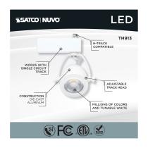 12W LED TRACK HEAD PINCH BACK - TH913