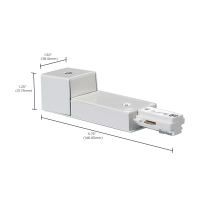 WHITE CONDUIT CONNECTOR - TP169