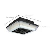 DOMINO WIDE BEAM CANOPY BRONZE - 68-164