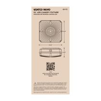 DOMINO 10" CANOPY LIGHT SQ - 68-172