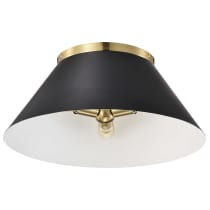 DOVER 3 LIGHT LARGE FLUSH - 60-7420