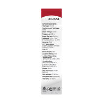 11W 7" 5CCT 120V BLK FIXTURE - 62-1006