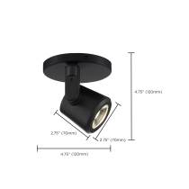 12W LED TAPER BACK MONOPOINT - 62-1107